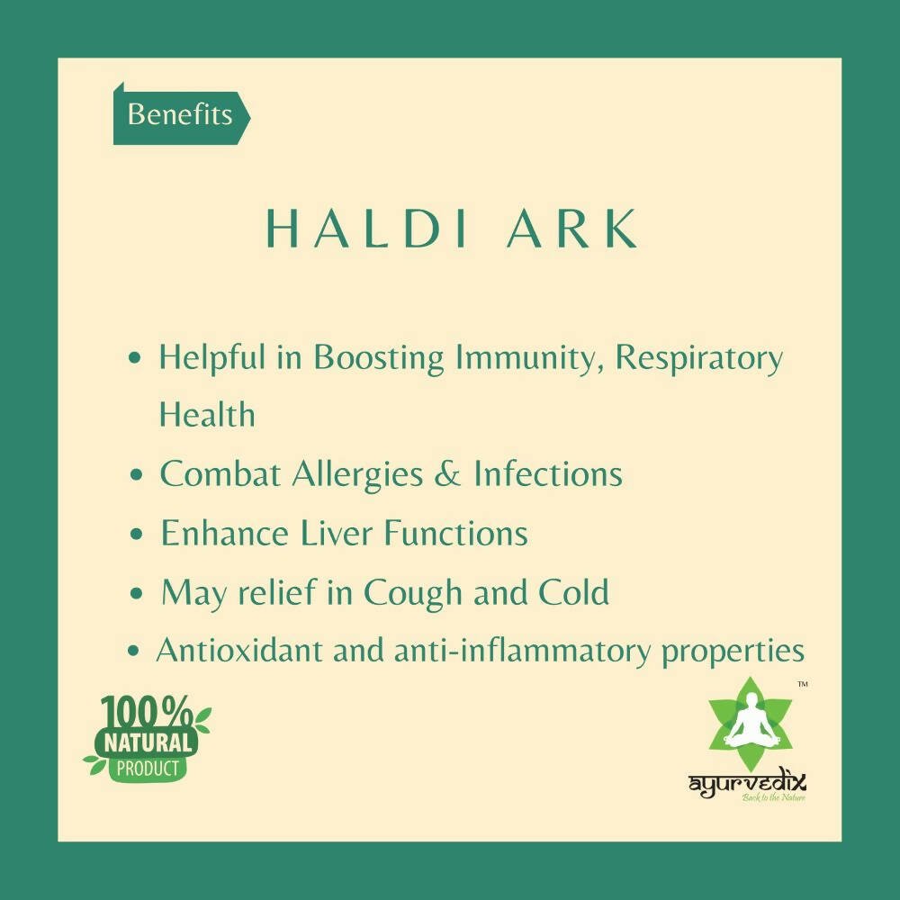 Ayurvedix Haldi Ark ( Turmeric ) - Swadesiicart