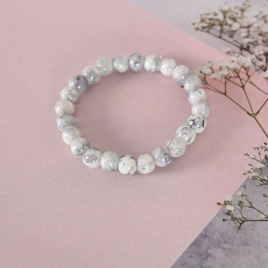 NVR Men & Women Marbel Elasticated Bracelet - Swadesiicart