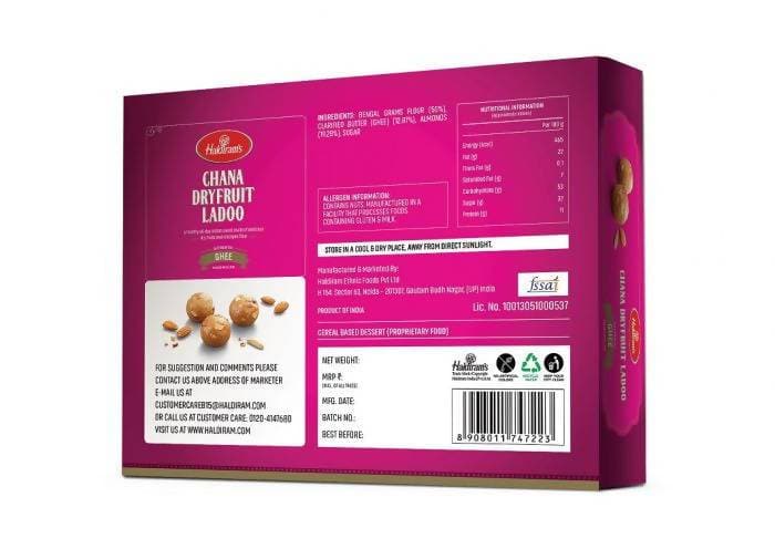 Haldiram's Chana Dry Fruit Laddoo | Swadesiicart