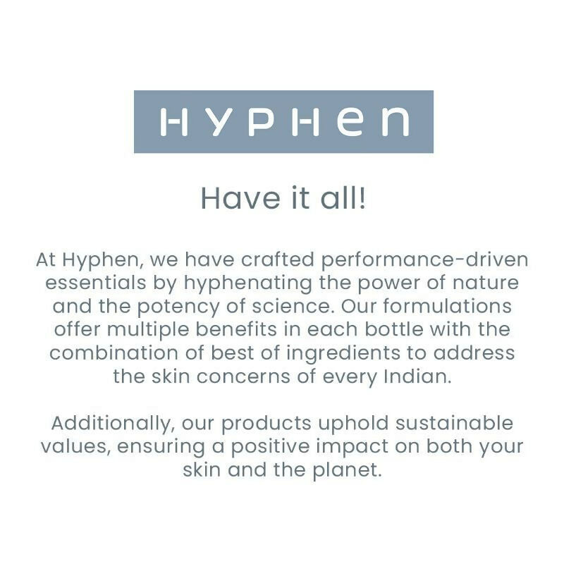 Hyphen By Kriti Sanon Golden Hour Glow Serum & Sunscreen SPF 50 Combo | Swadesiicart