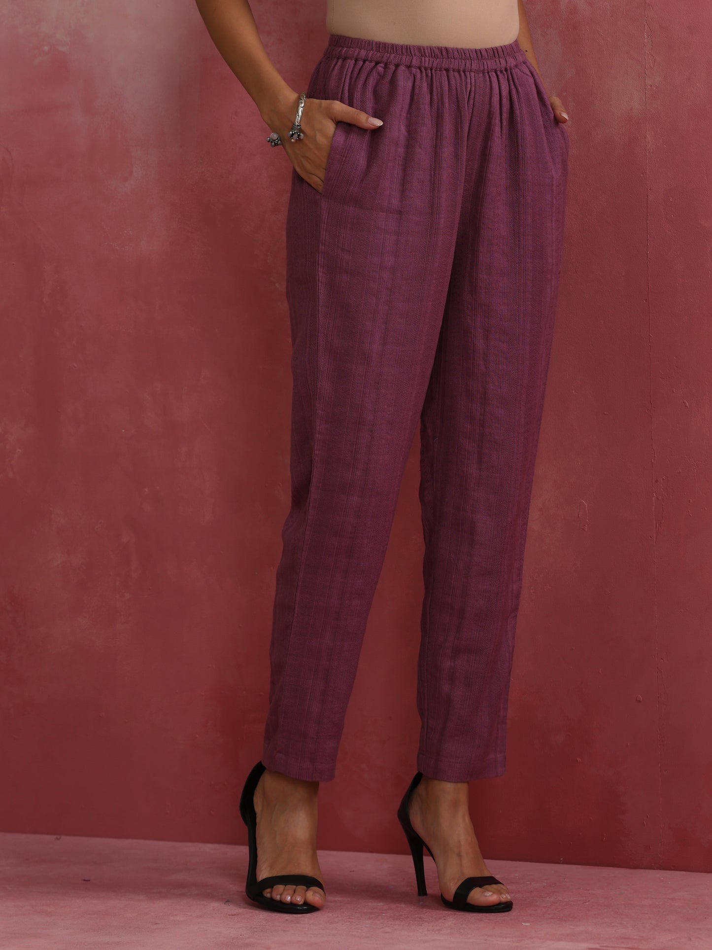 trueBrowns Sky Blue Cotton Dobby Kurta Set | Swadesiicart