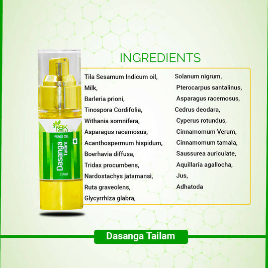 KBK Herbals Dasanga Tailam Men - Swadesiicart