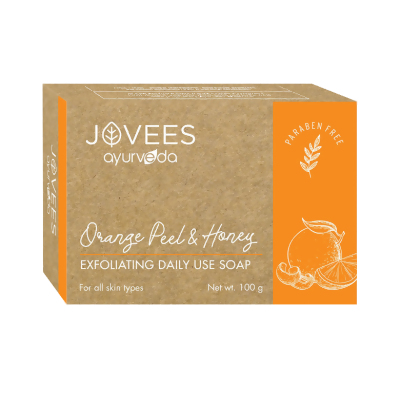 Jovees Orange Peel & Honey Exfoliating Daily Use Soap - Limited Time Offer - Swadesiicart