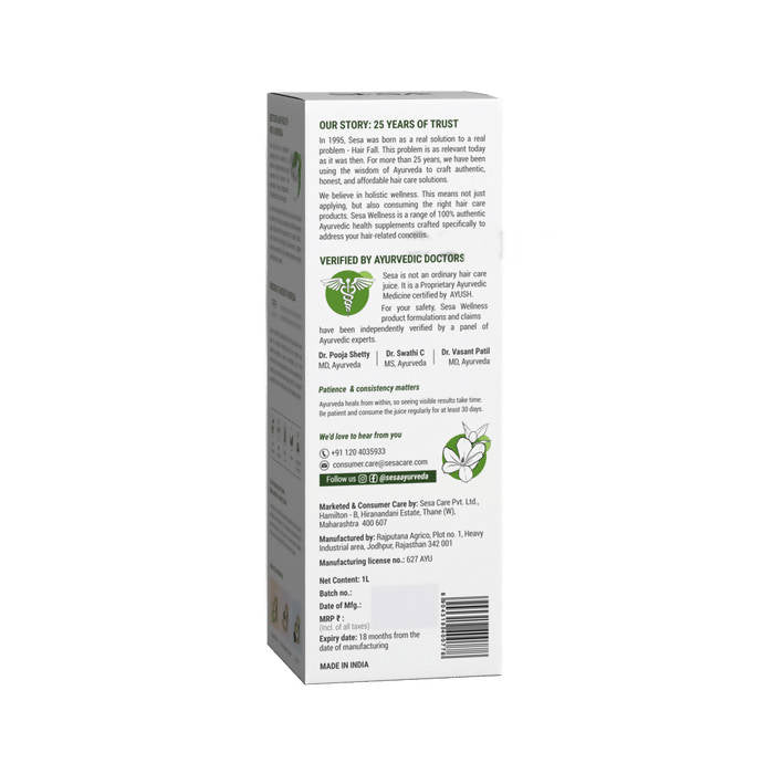 Sesa Ayurvedic Hair Care Juice - Swadesiicart