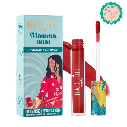 LoveChild By Masaba Gupta Mamma Mia Lush-Matte Lip Creme - Kokum Panna | Swadesiicart