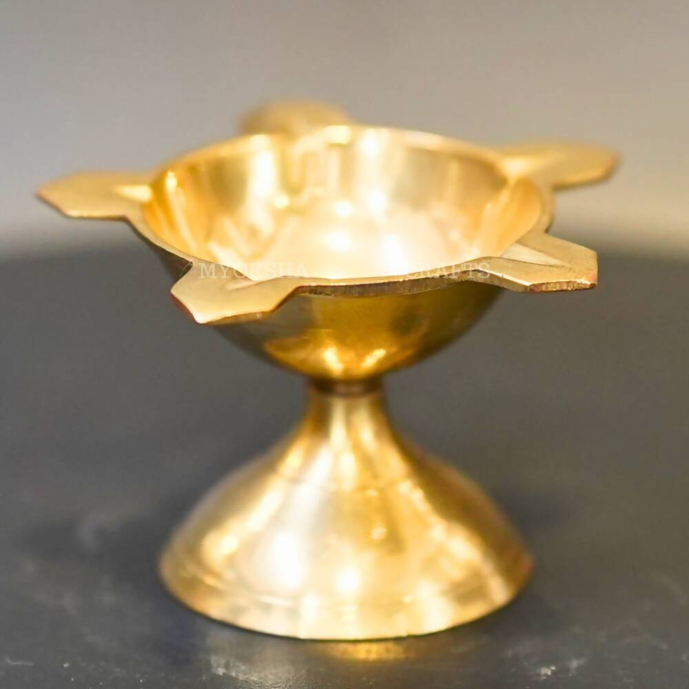 Brass Star Diya - Swadesiicart