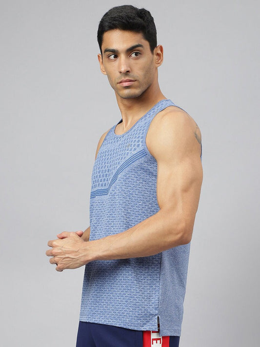 Alcis Men Heather Anti-Static Slim-Fit Swadesiicartnce Running Singlet | Swadesiicart