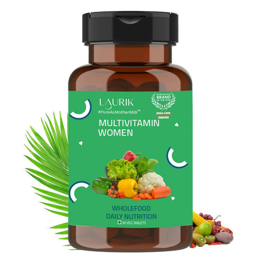 Laurik Multivitamin Supplements For Women | Vitamin A, C, D ,E With B Vitamins, Iron, Zinc And Calcium Tablets | Swadesiicart