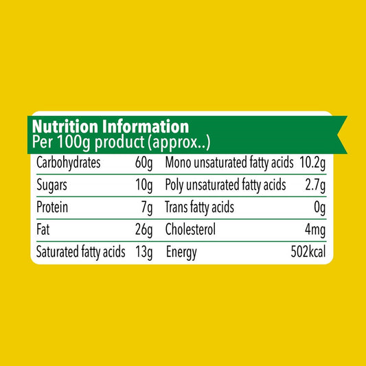 Britannia 50-50 Maska Chaska nutrition facts