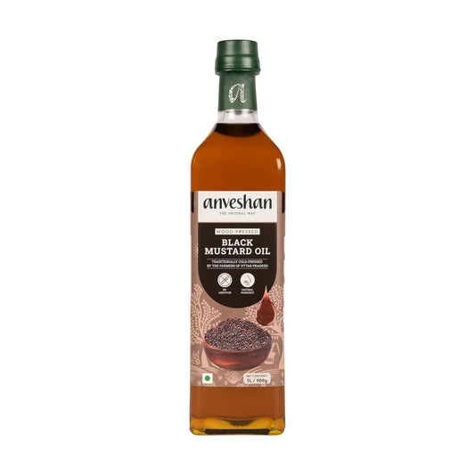 Anveshan Wood Pressed Black Mustard Oil