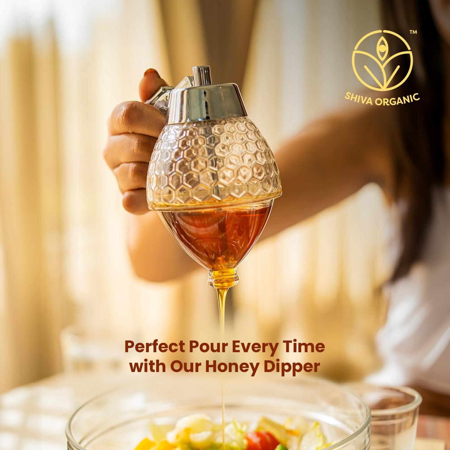 Shiva Organic's Sheesham Wood Honey Dipper | Swadesiicart
