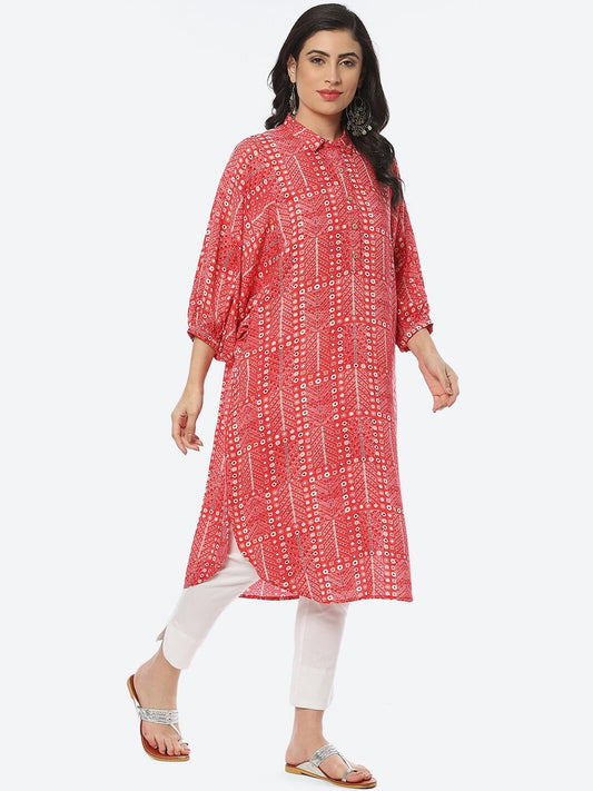 Biba Women Ethnic Motifs Printed Kurta - Swadesiicart