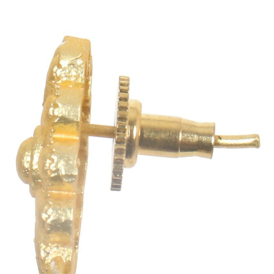 Joban Fashion Women Matte Gold Brass Earrings | Swadesiicart