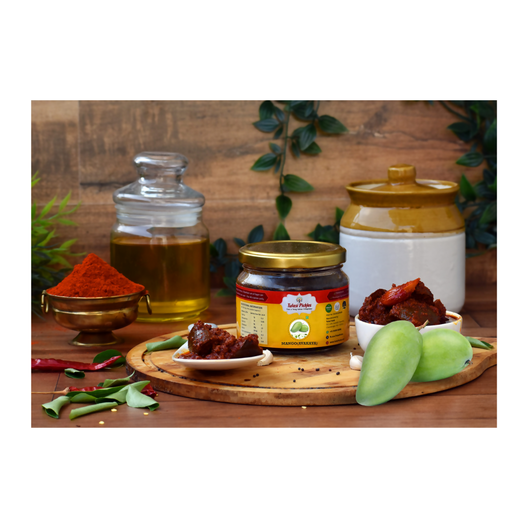 Tulasi Pickles Avakaya Ginger-garlic Pickle(Mango) - Swadesiicart
