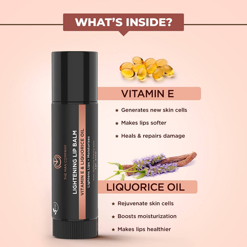 The Man Company Lightening Lip Balm - Swadesiicart