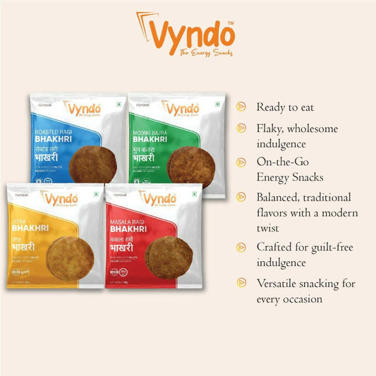 Vyndo Bhakhri Mini Snack Pack Combo - Swadesiicart