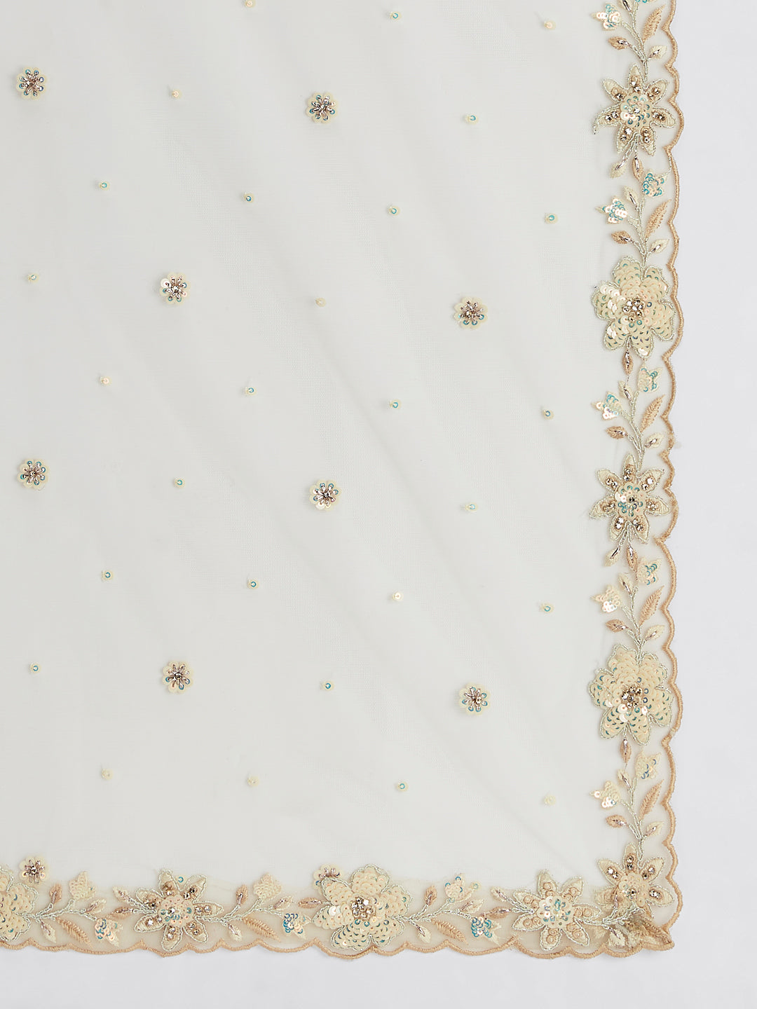 House of Panchhi Turquoise Blue Georgette Sequins And Thread Embroidery Lehenga Choli & Dupatta | Swadesiicart