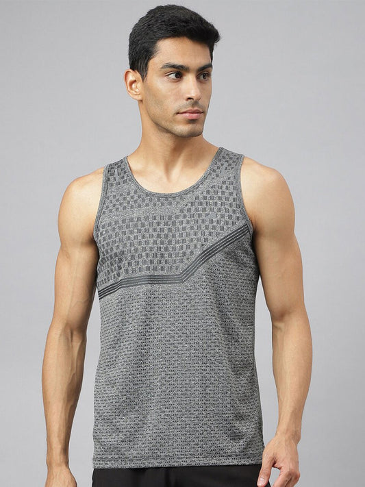 Alcis Men Heather Anti-Static Slim-Fit Swadesiicartnce Running Singlet | Swadesiicart