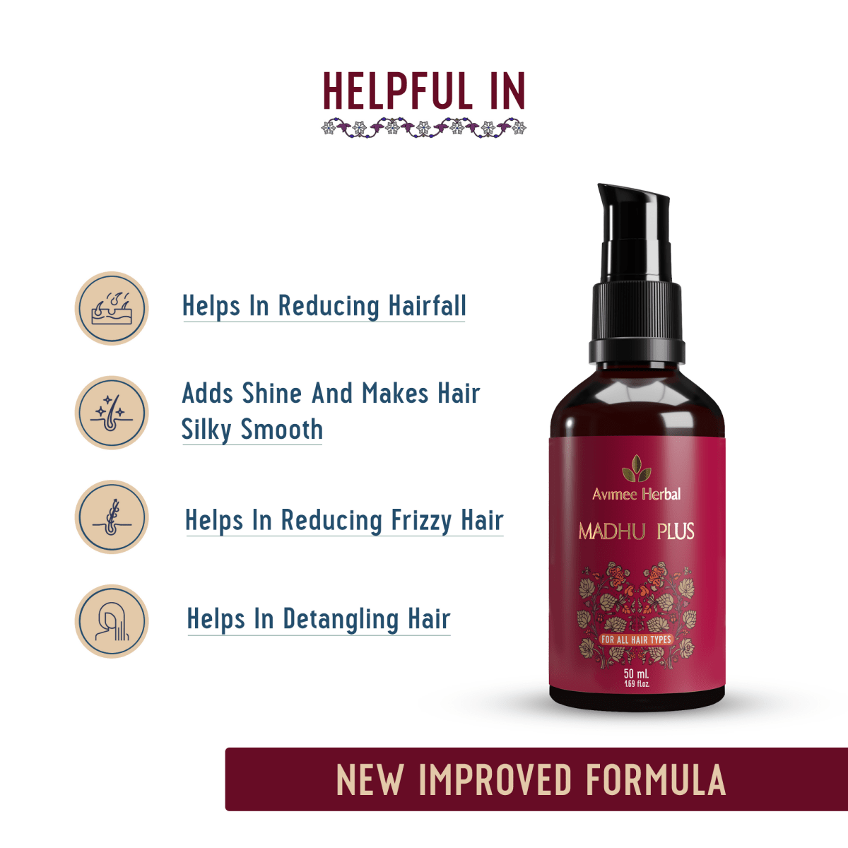Avimee Herbal Anti-Hair Fall Kit - Oil, Scalp Spray, and Serum, Controls Hair Fall and Nourishes Hair Root