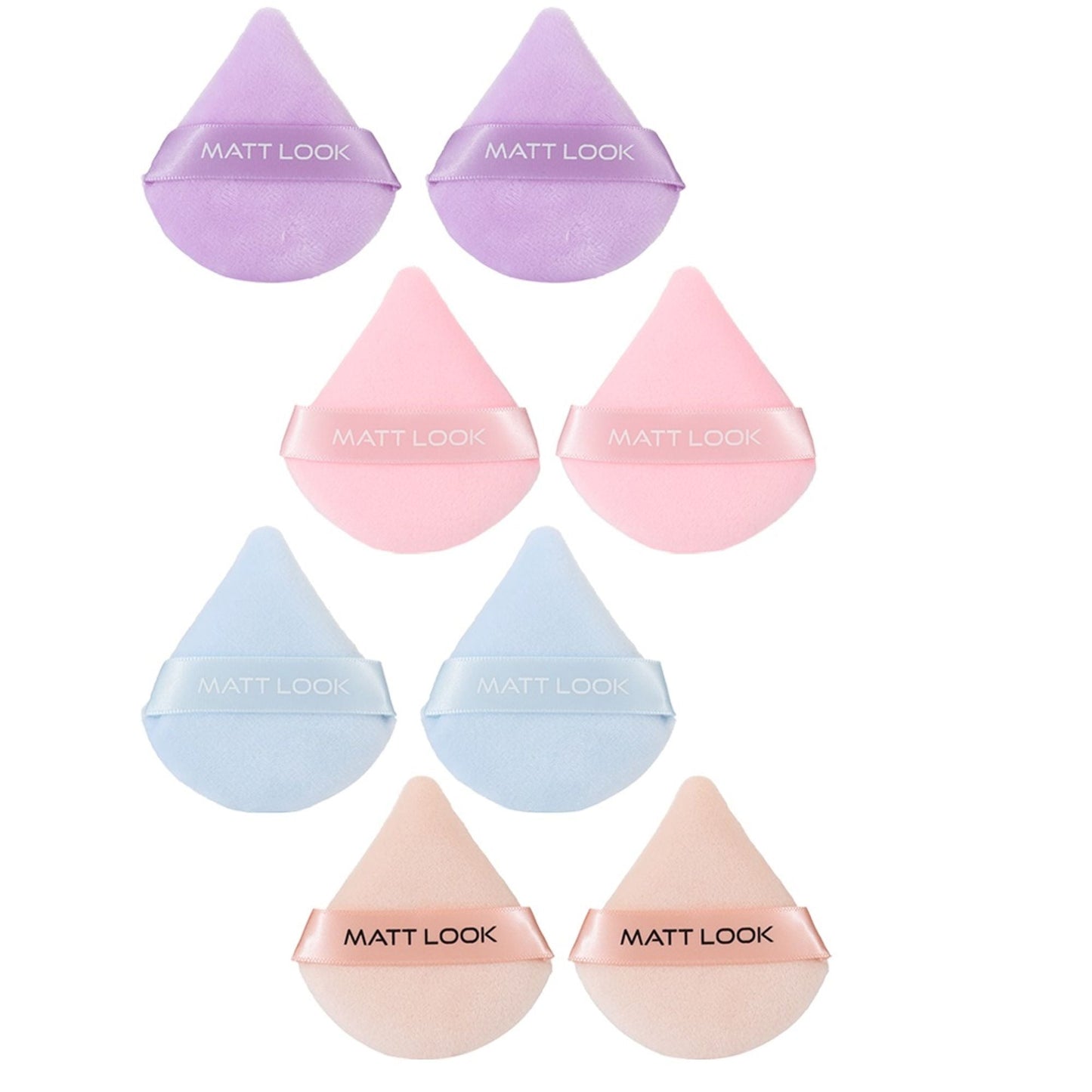 Matt Look Pizza Clouds Powder Mauve Puff - Pack Of 2