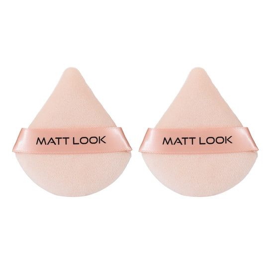Matt Look Pizza Clouds Powder Beige Puff - Pack Of 2 - Swadesiicart