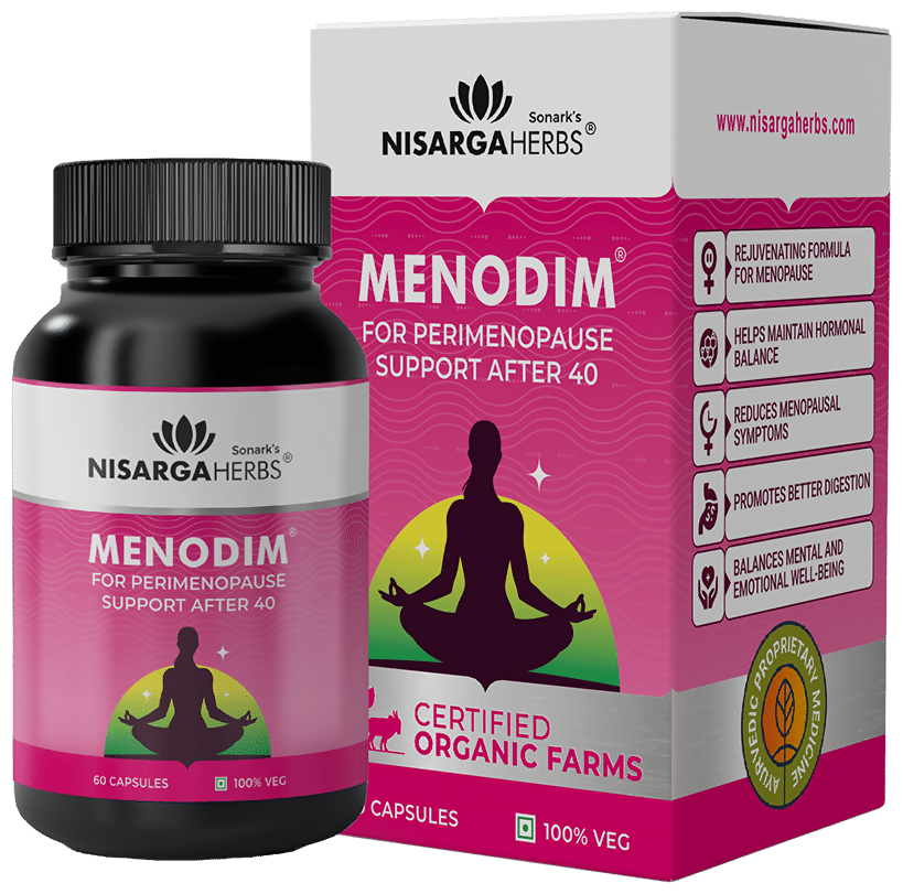 Nisarga Herbs Menodim Veggie Capsules