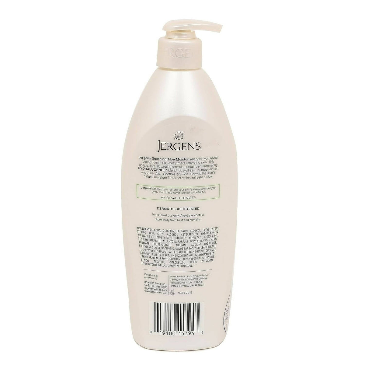 Jergens Soothing Aloe Refreshing Moisturizer