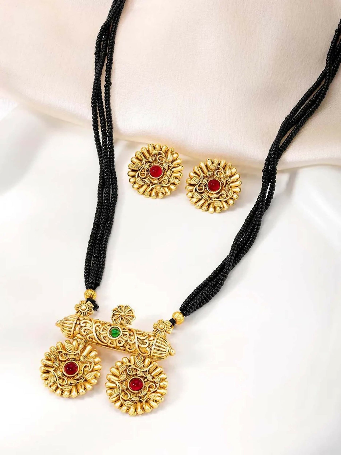 Joban Fashion Mangalsutra With Earrings For Women | Swadesiicart