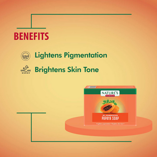 Nature's Essence De - Pigmentation Papaya Soap - Swadesiicart