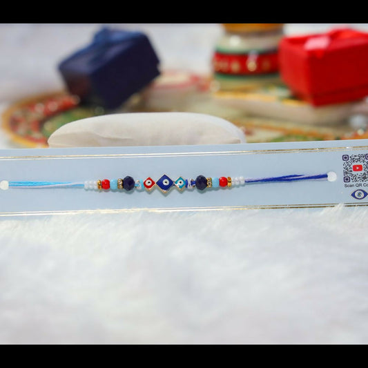 Indianvibez Evil Eye Elegance Designer Rakhi