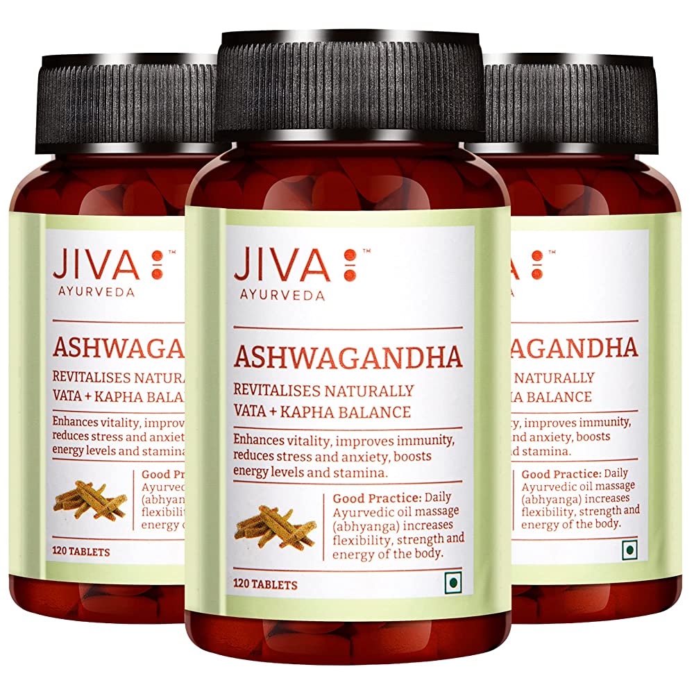 Jiva Ayurveda Ashwagandha Tablets - Swadesiicart