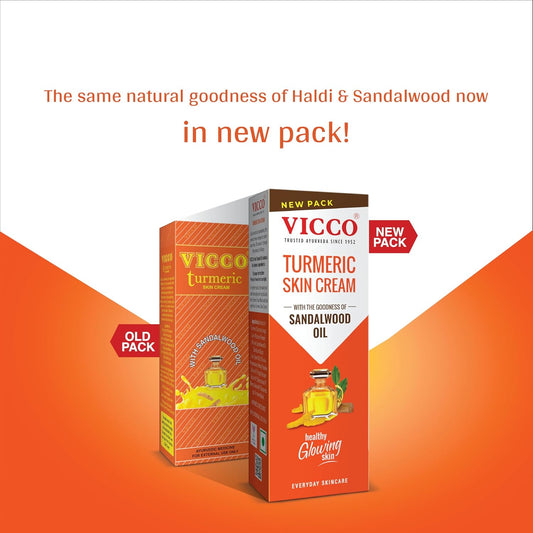 Vicco Turmeric Skin Cream | India's Original Ayurvedic Haldi Cream for Glowing & Clear Skin - Swadesiicart