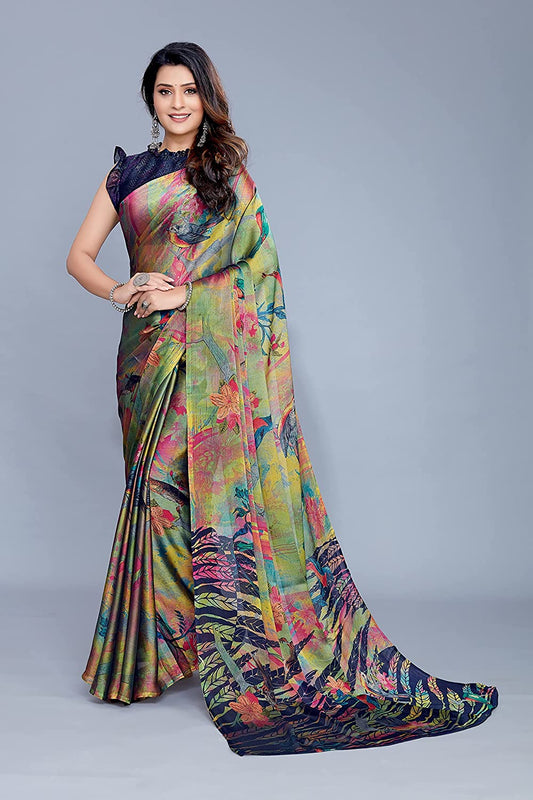 Mirchi Fashion Women's Chiffon Forest Designer Swadesiicart