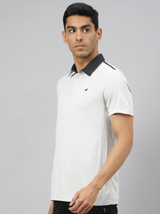 Alcis Men Train-Tech Anti-Static Slim-Fit Training Polo T-Shirt | Swadesiicart