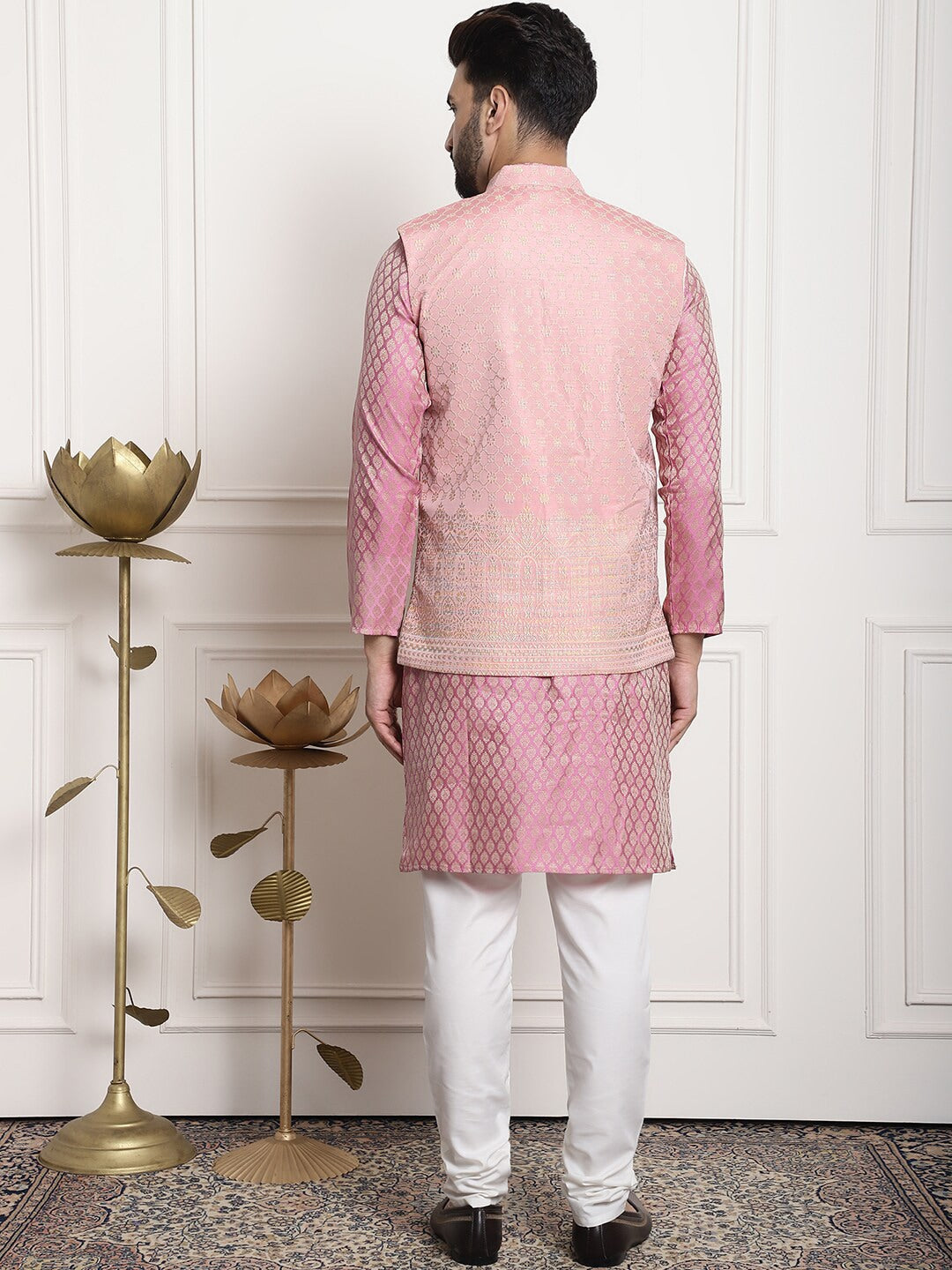 Sojanya Ethnic Motifs Woven Design Kurta With Churidar | Swadesiicart