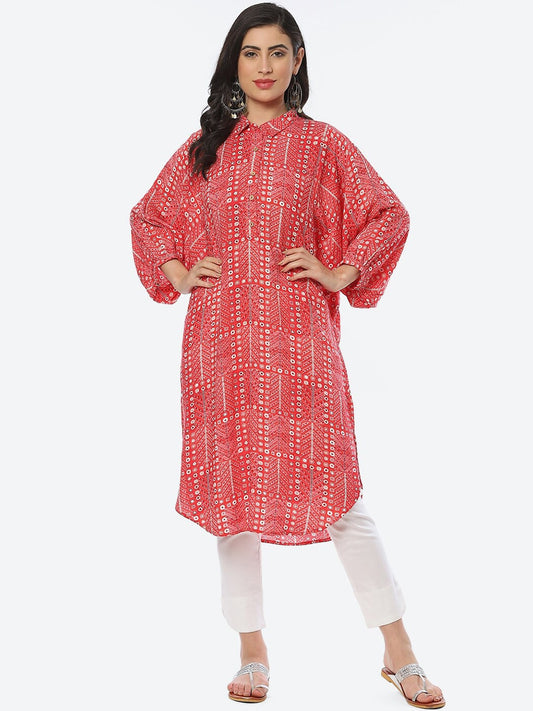 Biba Women Ethnic Motifs Printed Kurta - Swadesiicart