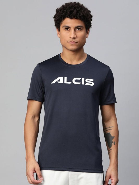 Alcis Brand Logo Printed Anti Static Slim Fit T-shirt | Swadesiicart