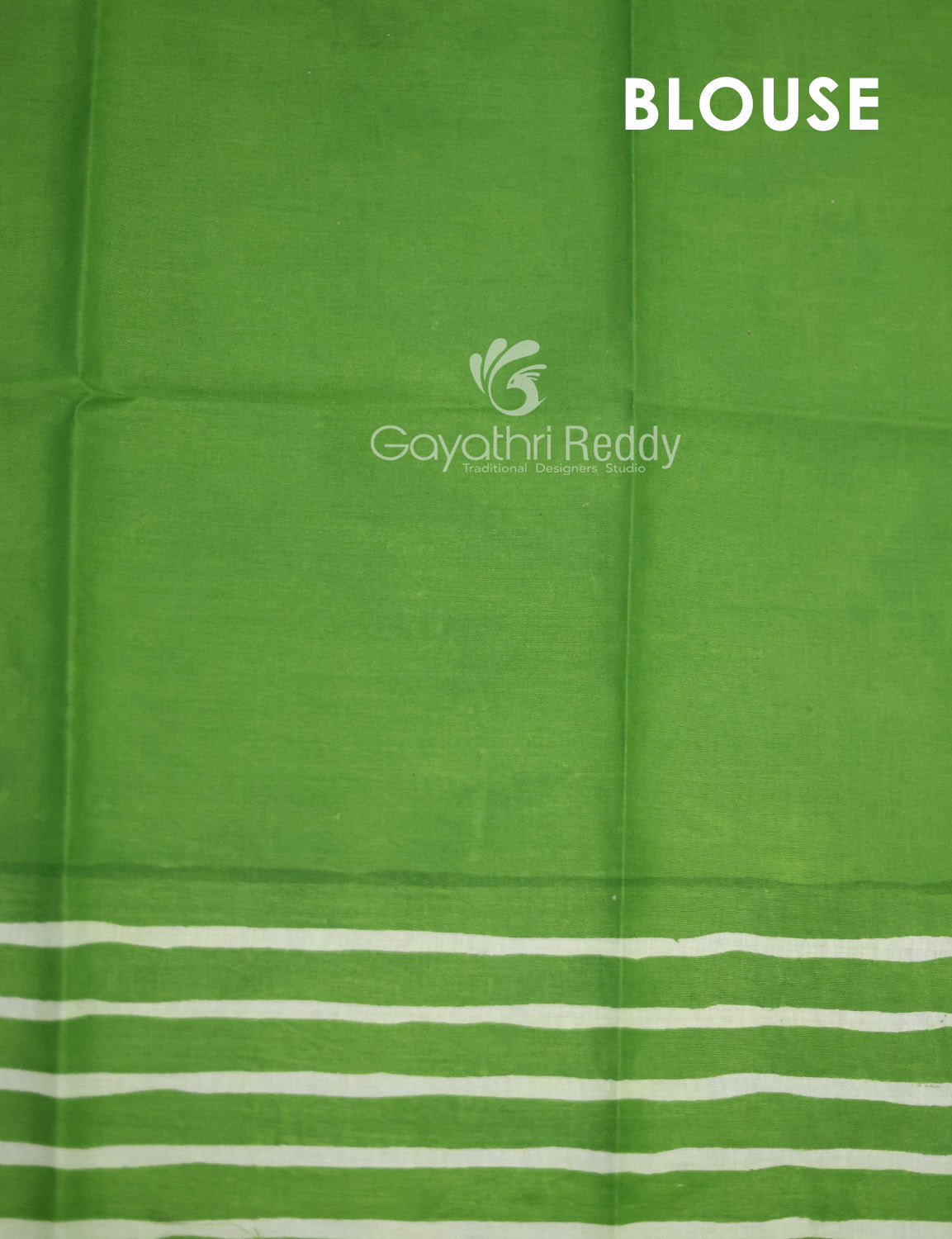 Light Green Colour Combo With Waves Print Pure Mulmul Cotton Saree By Gayathri Reddy Designer Studio | Swadesiicart