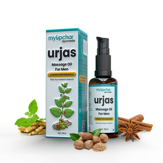 myUpchar Ayurveda Urjas Massage Oil For Men | Swadesiicart