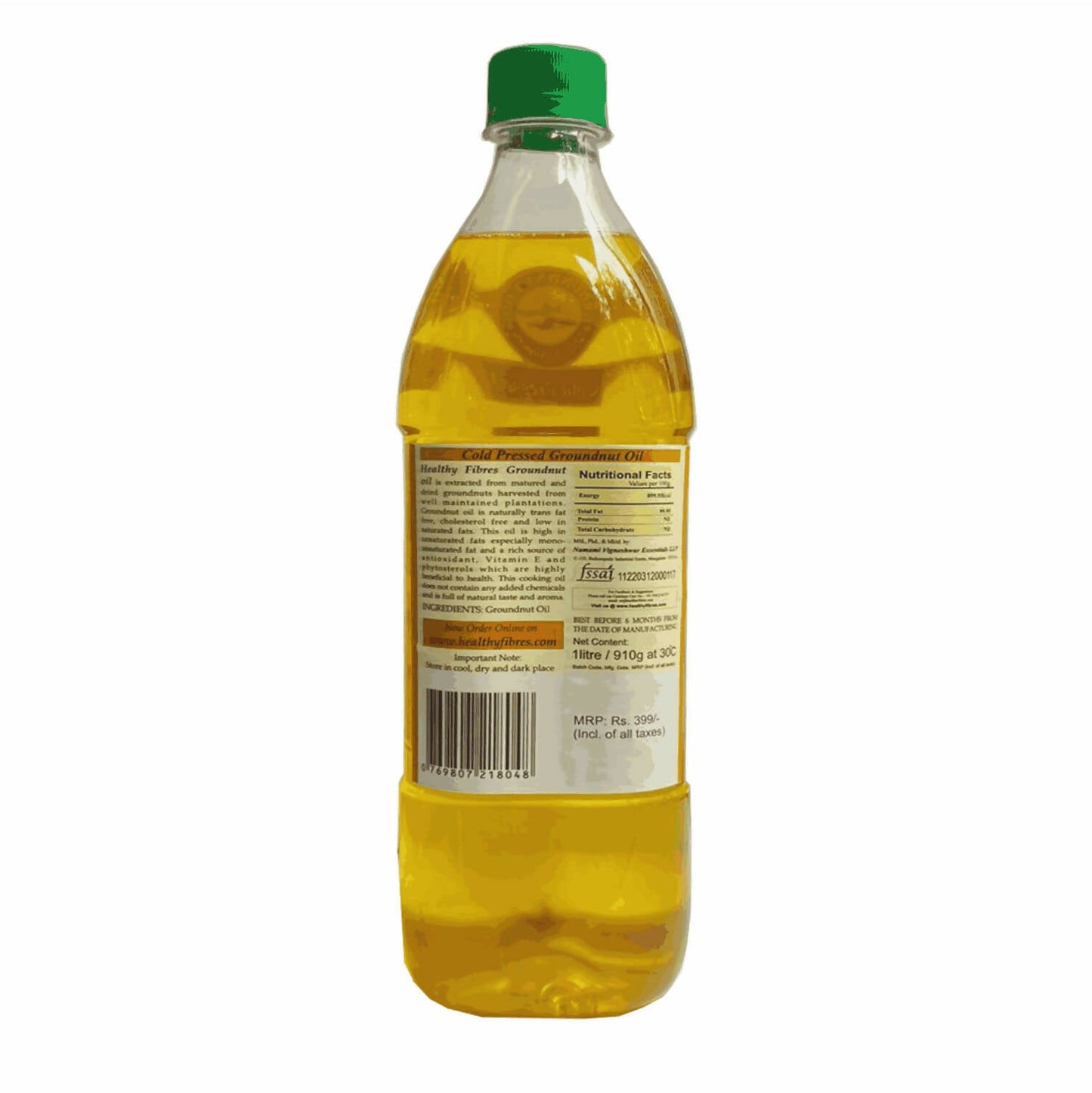 Healthy Fibres Cold Pressed Groundnut Oil - Swadesiicart