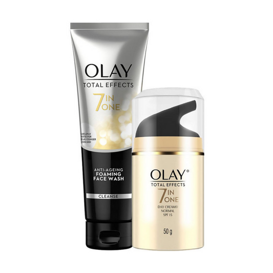 Olay Total Effects Gift Pack - Day Cream & Cleanser - Swadesiicart