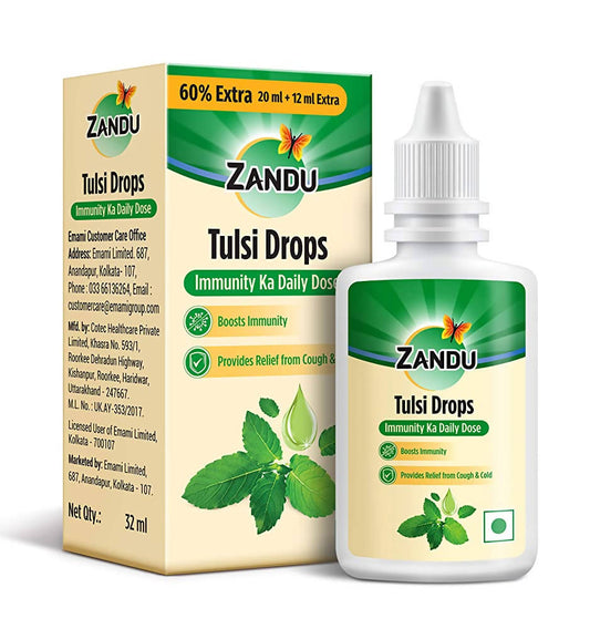 Zandu Tulsi Drops | Swadesiicart