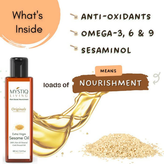 Mystiq Living Originals Extra Virgin Sesame Oil - Swadesiicart
