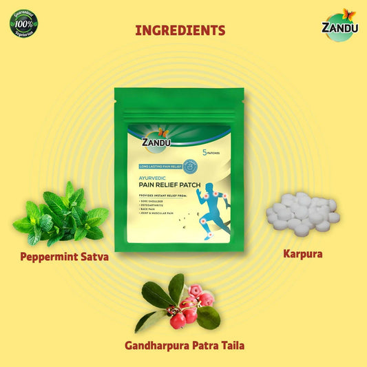 Zandu Ayurvedic Pain Relief Patch - Swadesiicart