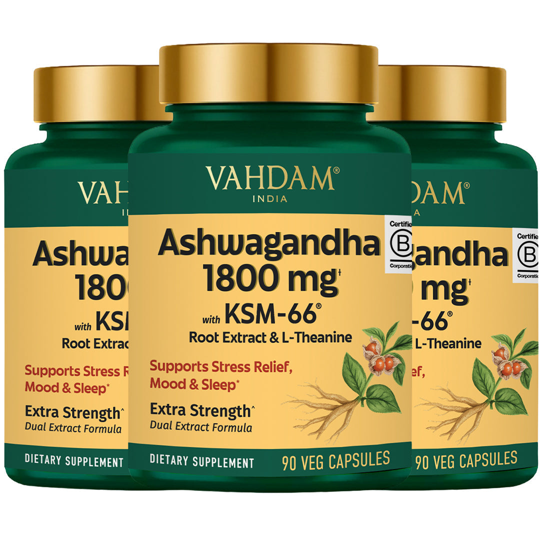 Ashwagandha 1800 mg Capsules with KSM-66®