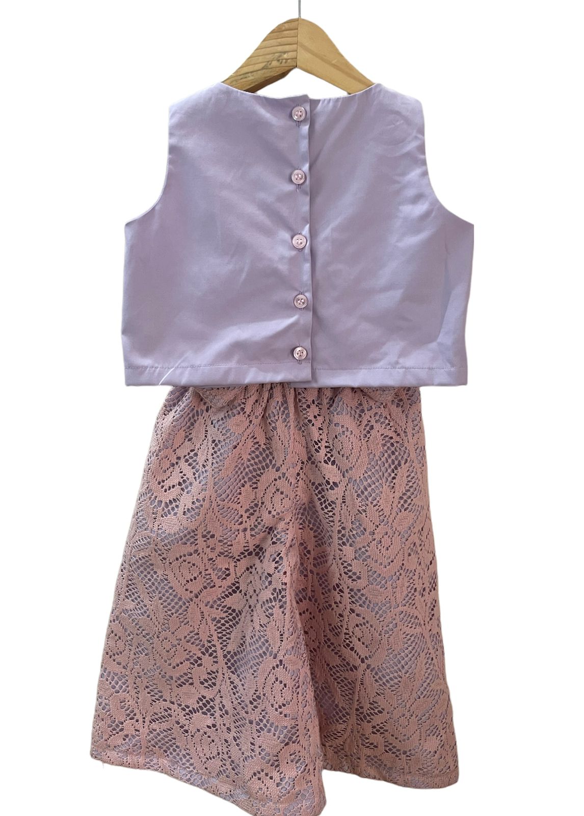 ArthLife Lavender And Pink Bow Co-Ord Set - Swadesiicart