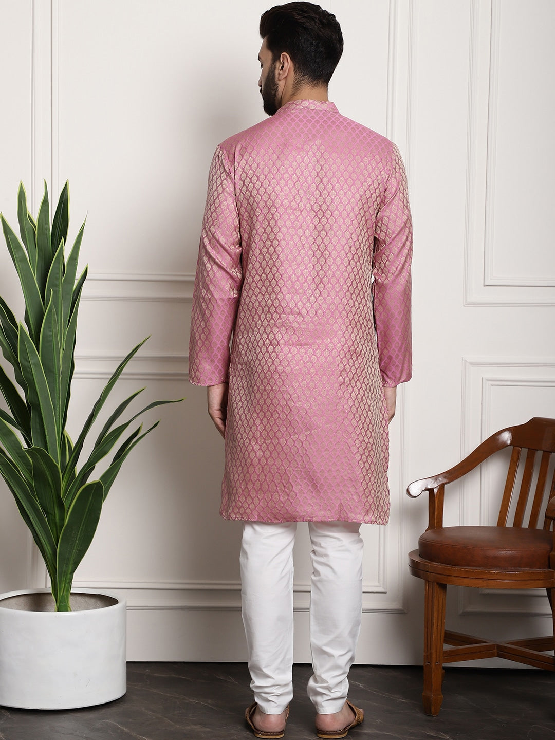 Sojanya Ethnic Motifs Woven Design Straight Kurta With Churidar | Swadesiicart