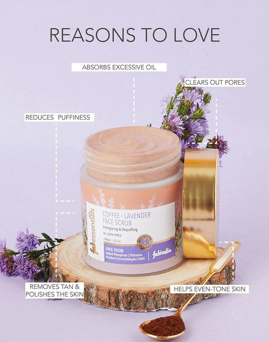 Fabessentials Coffee Lavender Face Scrub - Swadesiicart