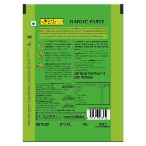 Mother's Recipe Garlic Paste - Swadesiicart