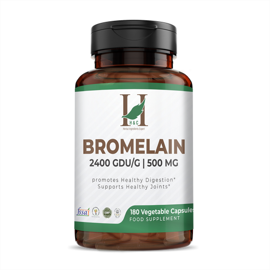 H&C Herbal Bromelain Veg Capsules - Just Jaivik
